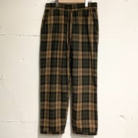 TISSU エタ―ミンチェック織姫炊きジョガーパンツ size3 モカチェック