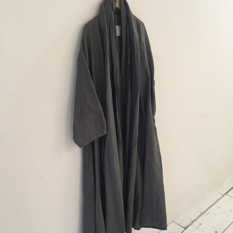 UNIVERSAL TISSU　オリガミガウン コート　チャコール