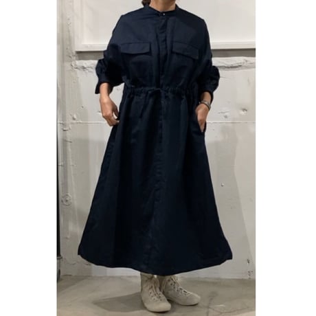 GALERIE TISSU ツイルファティーグワンピース オフ