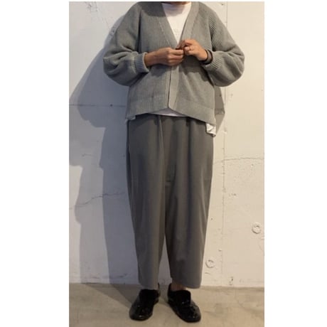 UNIVERSAL SEVEN コットンニット ショートカーデ クロ
