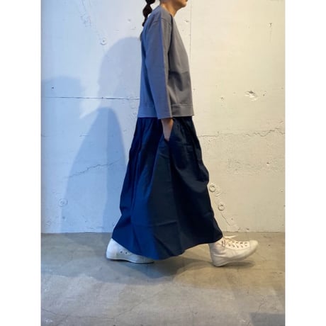NATURAL LAUNDRY 度詰め天竺クレアワンピース クリーム