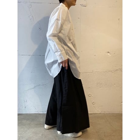 UNIVERSAL TISSU トリプルワッシャーリネンラップキュロットパンツ キナリ