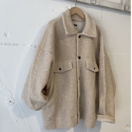 TISSU トンプキンパイルポケットジャケット size3 TOPアイボリー