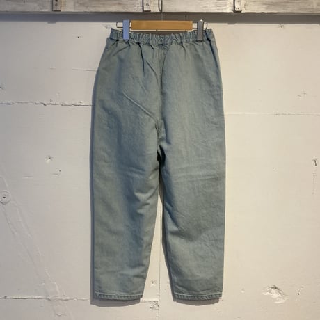 TISSU サフィランリネンデニム イージーテーパードパンツ size1 ブリーチ