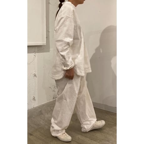 TISSU コーデュロイハイライズパンツ size3 シロ