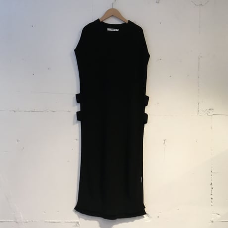 美品 Plantation ウーステッドヤーン ロングベスト ブラック ネイビー SLIM TAPERED】【春夏】ジレ(ベスト)/ネイビー×ウィンドペン/4S