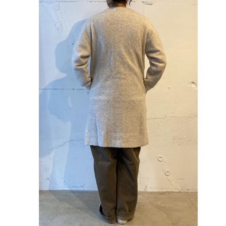 grin シープパイルボアスナップカーディガン TOPグレー