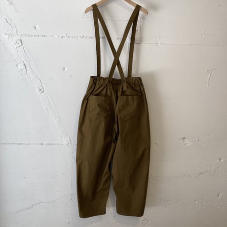 NATURAL LAUNDRY ダンプ サスペンダーパンツ ウォルナット