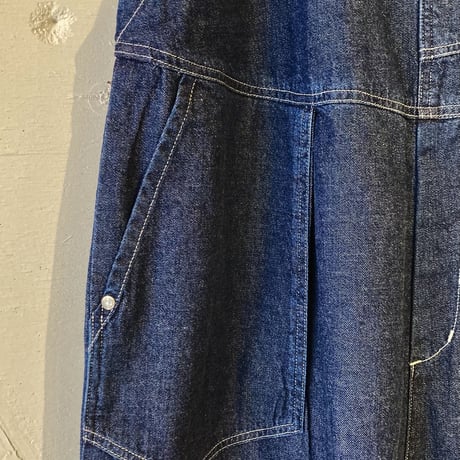 NATURAL LAUNDRY デニムサロペット インディゴ