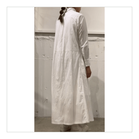 UNIVERSAL TISSU ホスピタル ロングスリーブワンピース ネイビー