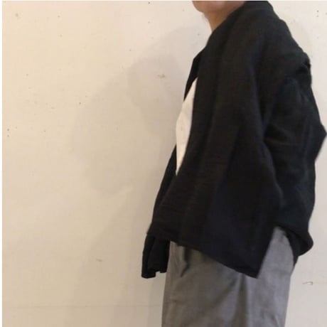 UNIVERSAL TISSU　オリガミガウン ジャケット　クロ