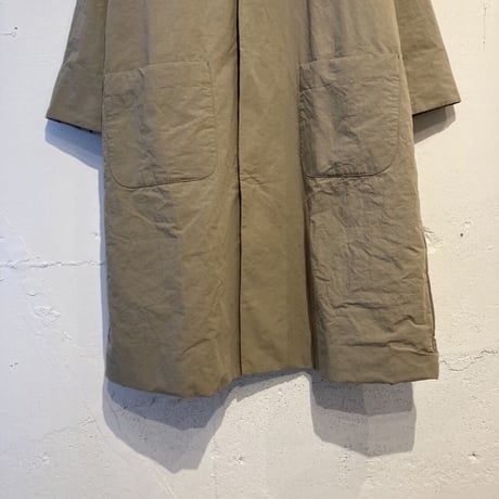grin CLシーチング中綿ロングコート ベージュ