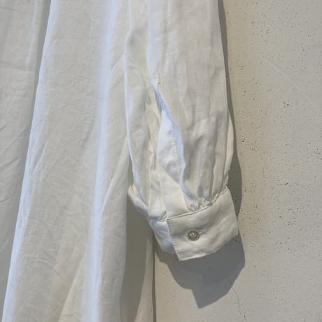 UNIVERSAL TISSU フレンチリネン シャツドレス オフ