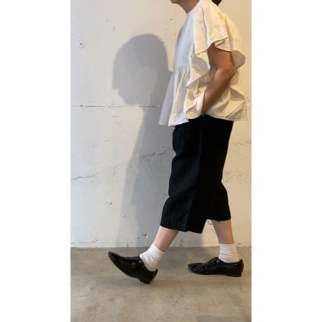 UNIVERSAL TISSU オリジナルフレンチリネンハーフパンツ キナリ