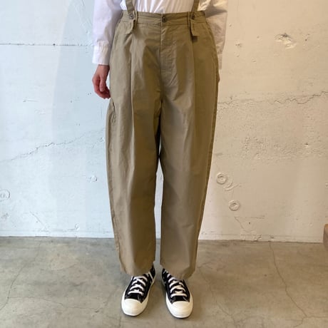 NATURAL LAUNDRY ダンプ サスペンダーパンツ ベージュ