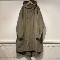 UNIVERSALTISSU 起毛ワッシャーブロードフーディ size 3  オリーブ