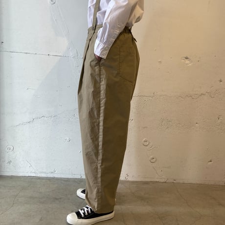 NATURAL LAUNDRY ダンプ サスペンダーパンツ ベージュ