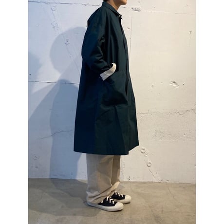 NATURAL LAUNDRY ダンプダスター オーバーコート チャコール