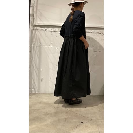 UNIVERSAL SEVEN クラッシック天竺 マキシワンピース シロ