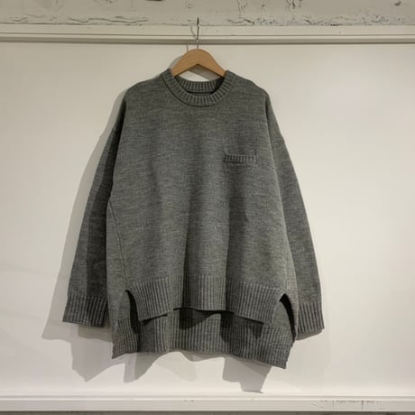 TISSU フレンチメリノ ポケットプルオーバー 1size グレー