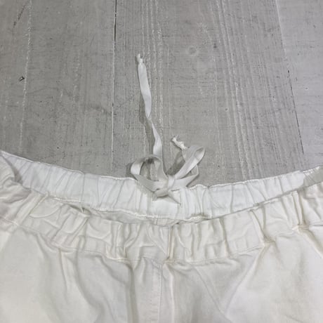 TISSU サフィランリネンデニム イージーテーパードパンツ size3 オフ