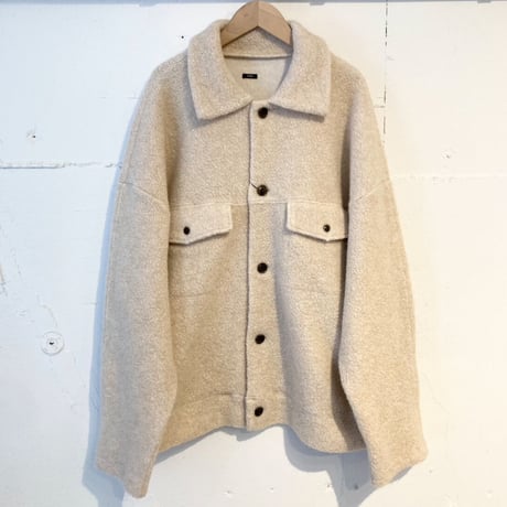 TISSU トンプキンパイルポケットジャケット size3 TOPアイボリー