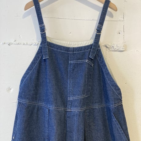 NATURAL LAUNDRY デニムサロペット インディゴ
