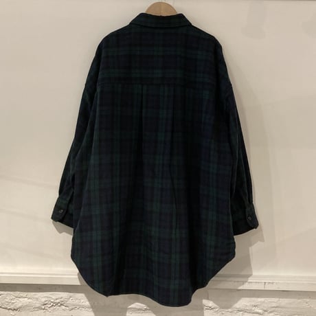 TISSU エターミンチェック ミリタリーシャツ ブラックウォッチ