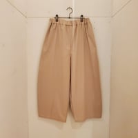 【(ｇ)】リラックスコットンワイドパンツ　BEIGE