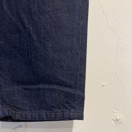 TISSU サフィランリネンデニム イージーテーパードパンツ size1 インディゴ