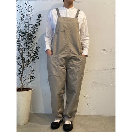 NATURAL LAUNDRY C/Lカルゼ ハーベストサロペット チノベージュ