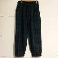 TISSU エタ―ミンチェック織姫炊きジョガーパンツ size1 ブラックウォッチ