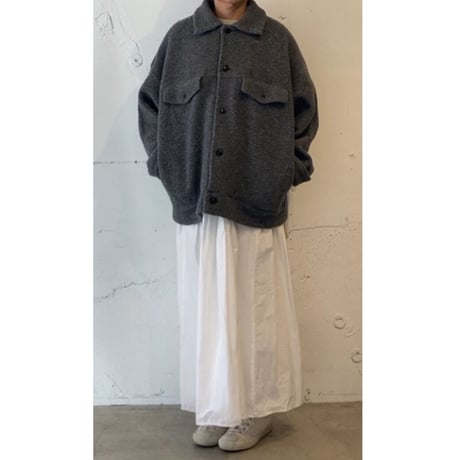 TISSU トンプキンパイルポケットジャケット size3 TOPチャコール