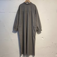 NATURAL LAUNDRY ネル スタンド2WAYワンピース グレー