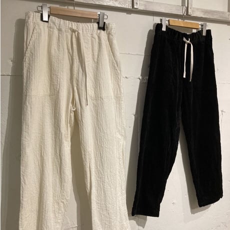 TISSU 親子コーデュロイイージーパンツ size1 クロ