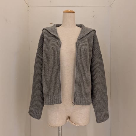 【(ｇ)】セーラーZIP UP ニット