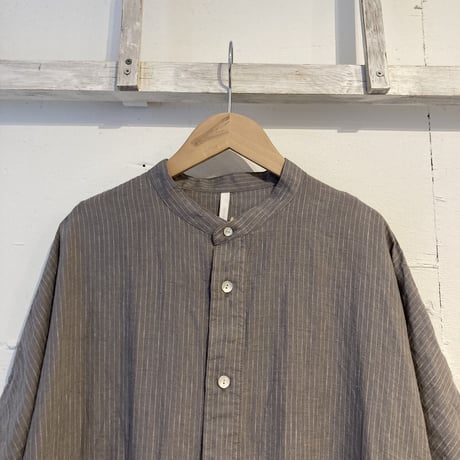 NATURAL LAUNDRY 先染めリネン ドルマンワンピース