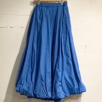 UNIVERSAL TISSU ナチュラルタイプライター イージーバルーンスカート ブルー