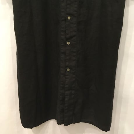UNIVERSAL TISSU リネン カフタンドレス　クロ