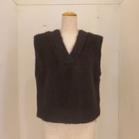 【BON VIEUX TEMPS】アルパカベスト　BLACK