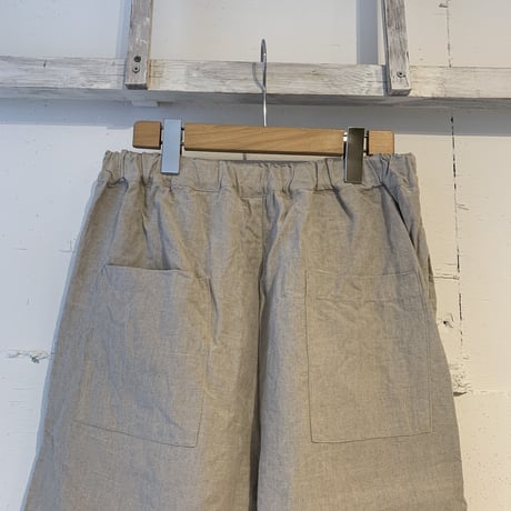 UNIVERSAL TISSU オリジナルフレンチリネンハーフパンツ キナリ