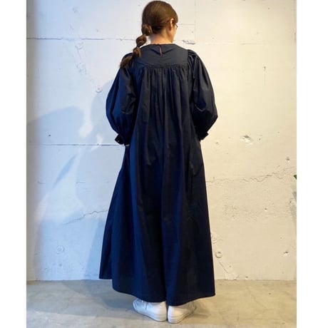 UNIVERSAL TISSU ナチュラルタイプライター クラシックギャザーワンピース スモーキーピンク
