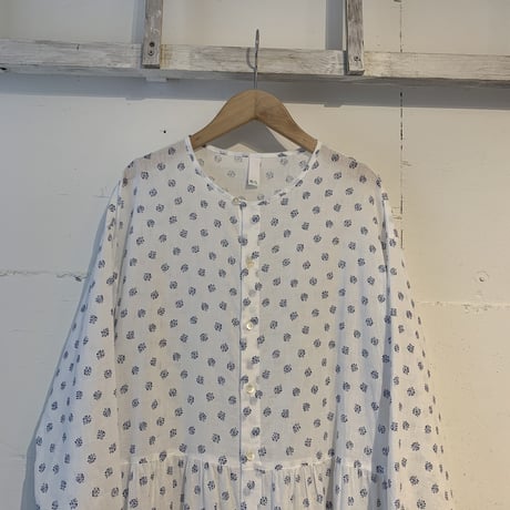 NATURAL LAUNDRY フラワーワンピース オフ