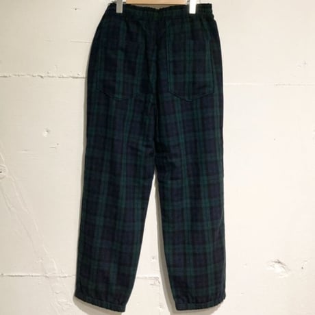 TISSU エタ―ミンチェック織姫炊きジョガーパンツ size3 ブラックウォッチ