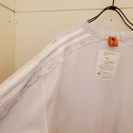【REHERSALL】パイルラインスリーブスウェット