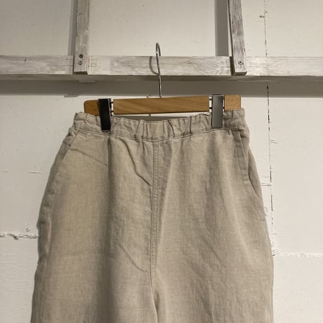TISSU トリプルワッシャーリネン イージーテーパードパンツ size1 キナリ