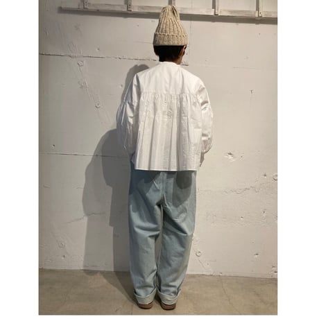 TISSU サフィランリネンデニム イージーテーパードパンツ size3 オフ