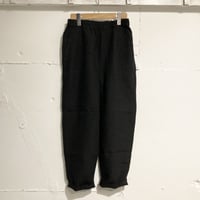 TISSU トリプルワッシャーリネン イージーテーパードパンツ size1 クロ