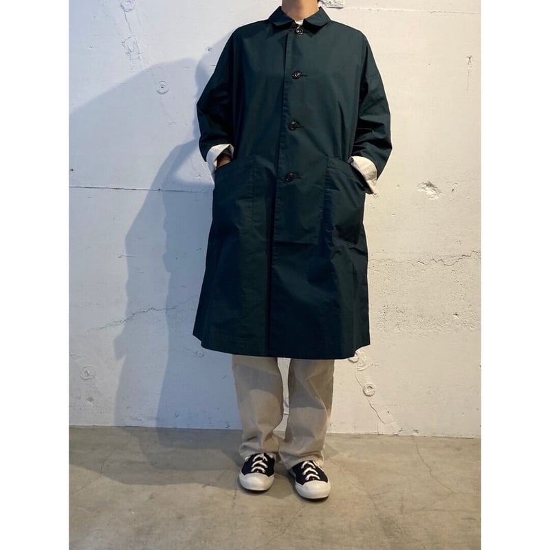 NATURAL LAUNDRY ダンプダスター オーバーコート グリーン | un de plus