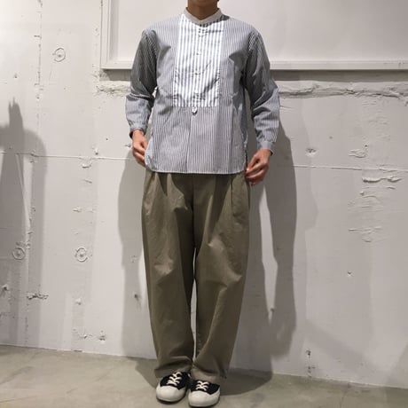 NATURAL LAUNDRY コットンカルゼ ビッグチノ チャコール